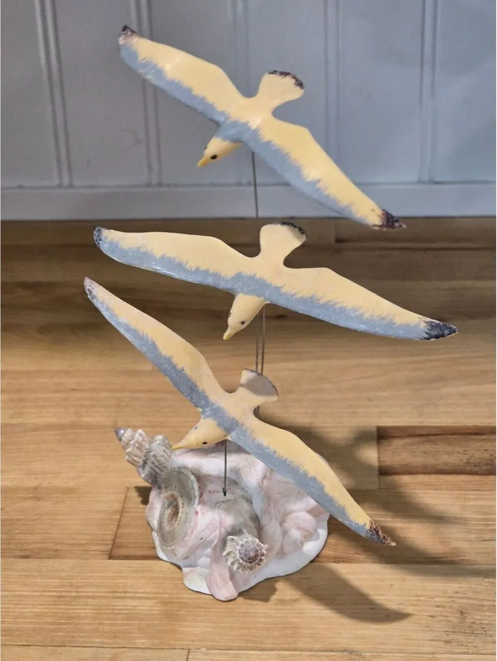 Vintage Seagull Figurine with Resin base - Coastal Home Decor Nautical Oceanside